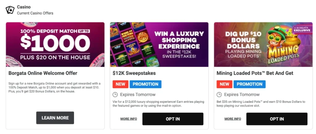 Borgata casino promo offer