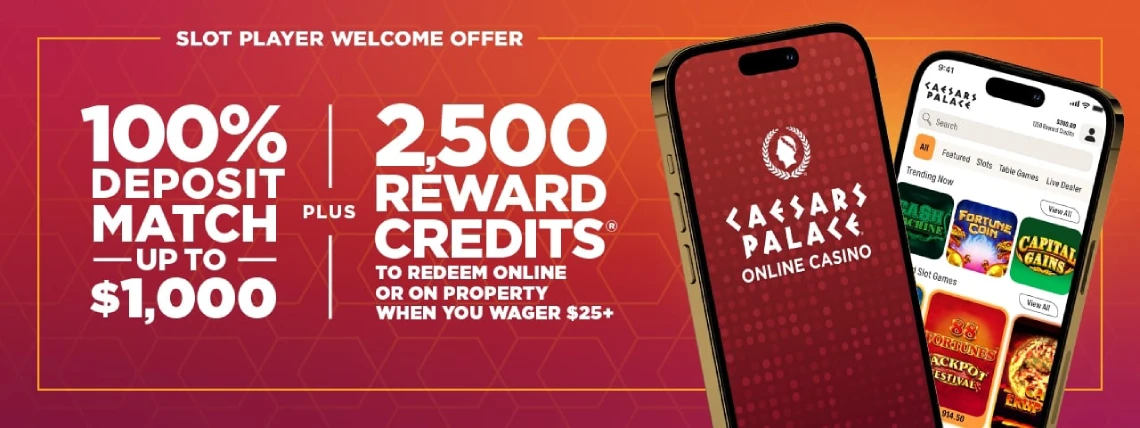 Caesars palace casino slot player welcome offer