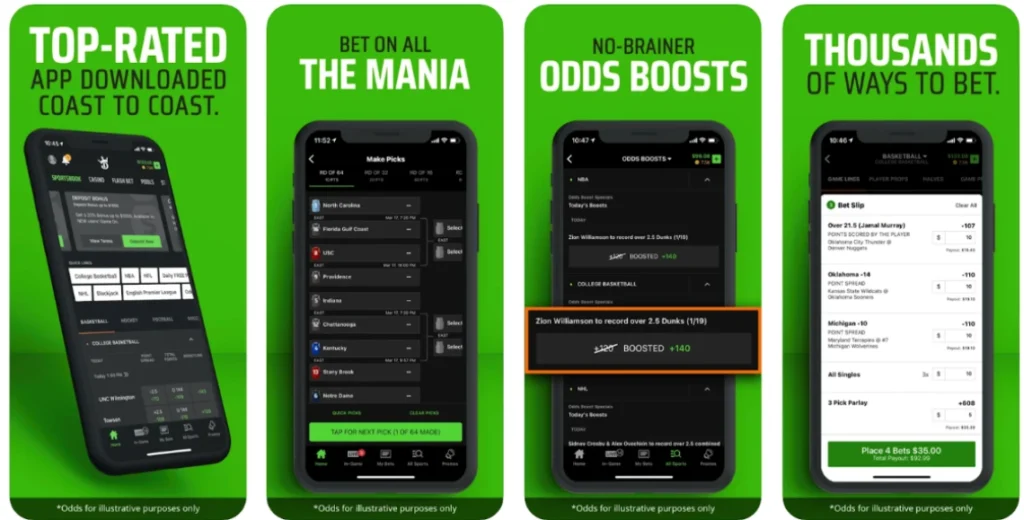 Draftkings-bookmaker - app