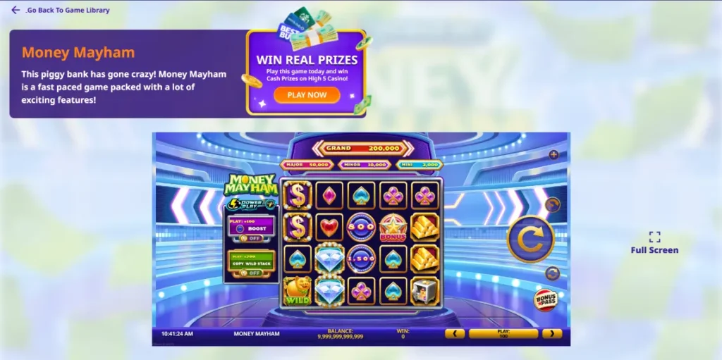 High 5 Casino real money prize slot 2025