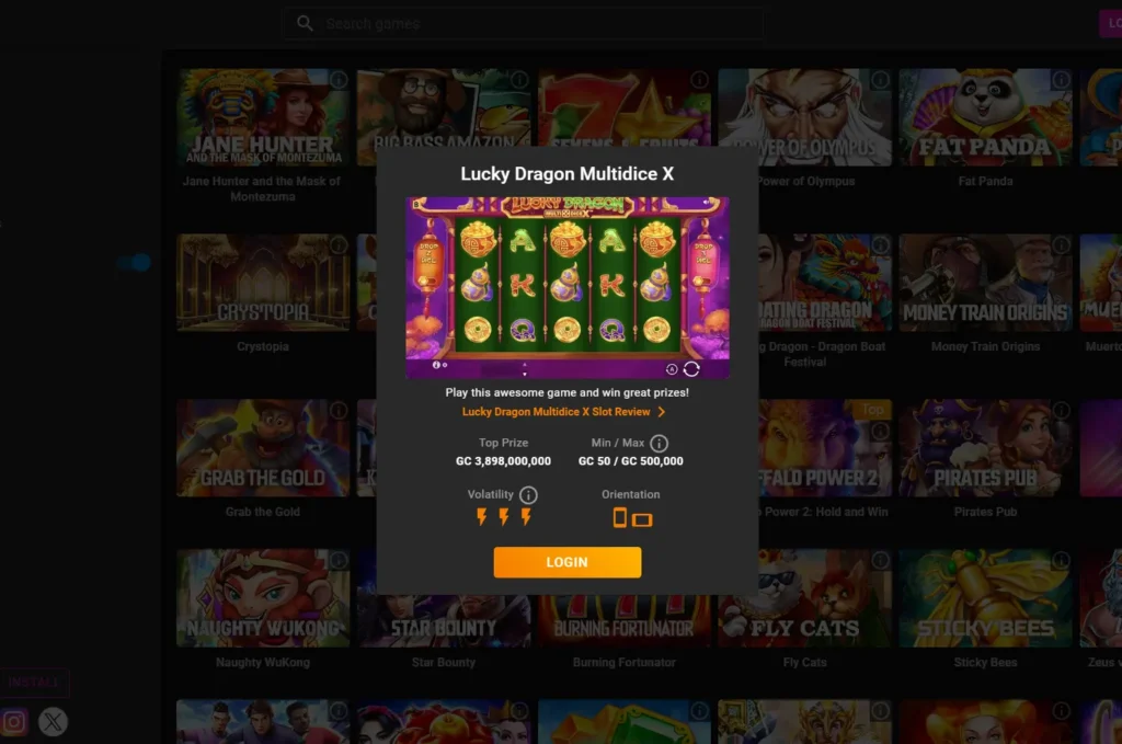 Pulsz slots Asian Themed Lucky Dragon 2025