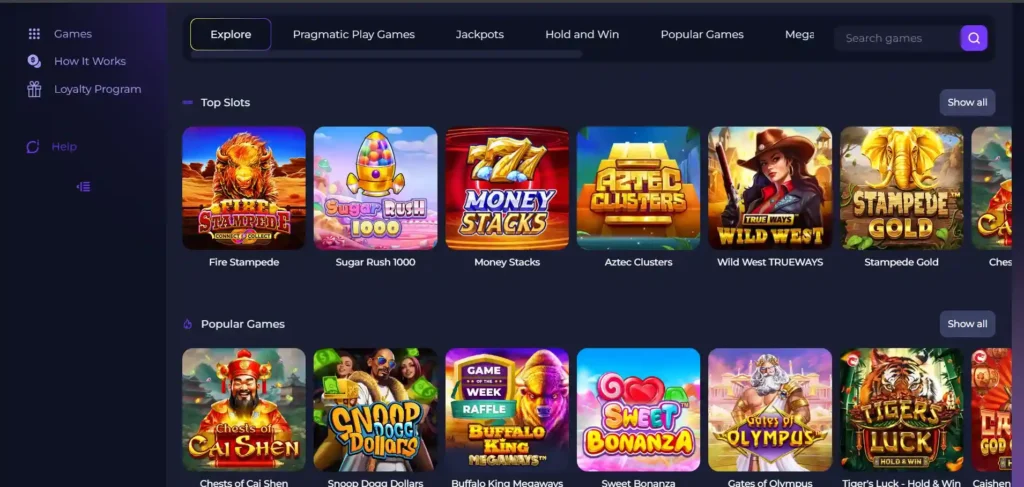 Sweeptastic casino games review