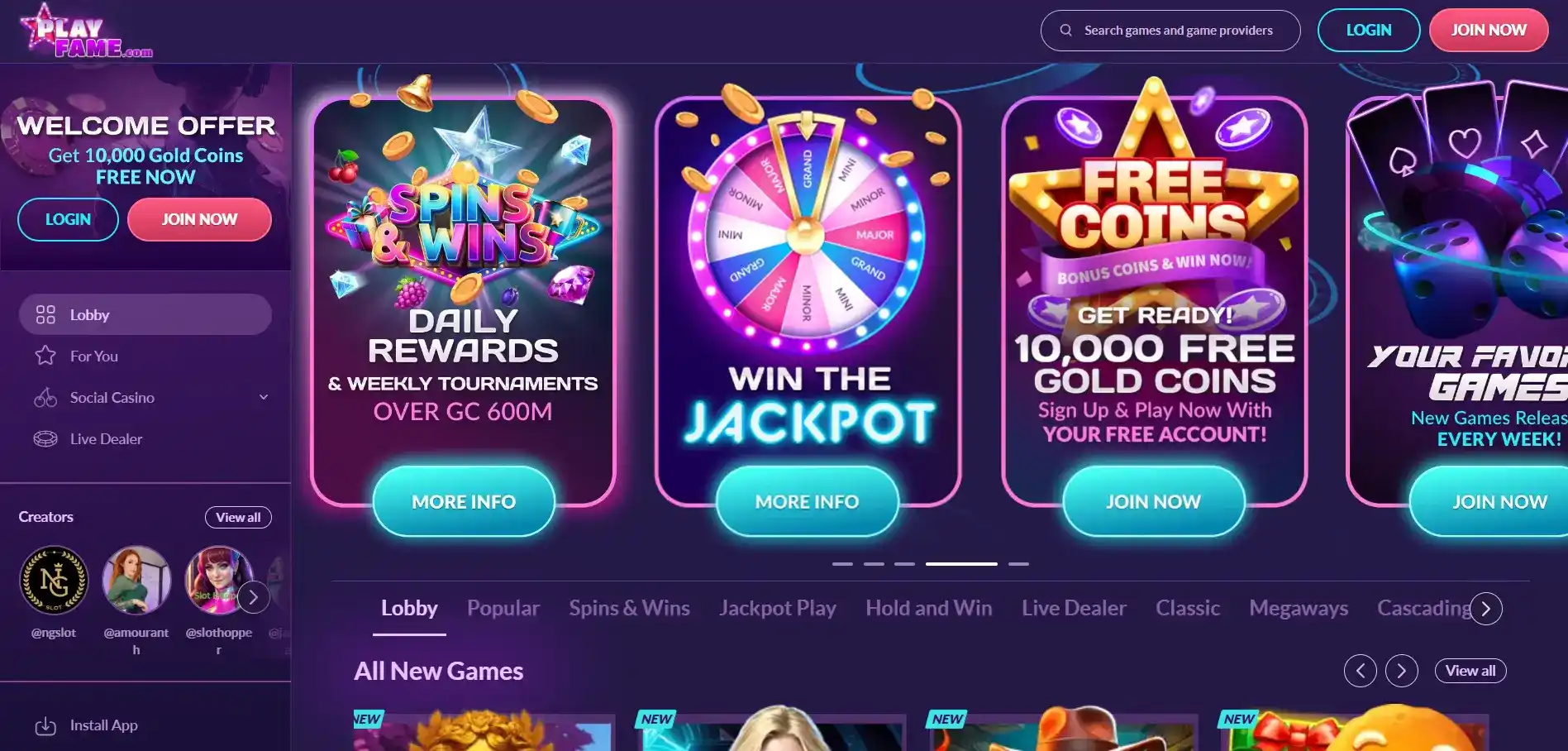 PlayFame Casino review